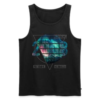 Limited Edition 2008 März Geburtstag Polarlicht - Männer Premium Bio Tank Top - Schwarz - Vorne - AI Model Male 178 light (178cm)