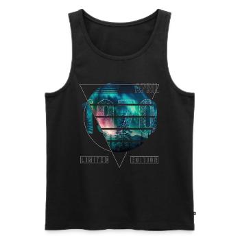 Limited Edition 1970 April Geburtstag Polarlicht - Männer Premium Bio Tank Top - Schwarz - Vorne - AI Model Male 178 light (178cm)