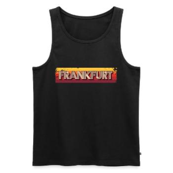 Frankfurterin Frankfurter Frankfurt - Männer Premium Bio Tank Top - Schwarz - Vorne - AI Model Male 178 light (178cm)
