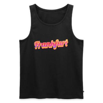 Frankfurterin Frankfurter Frankfurt - Männer Premium Bio Tank Top - Schwarz - Vorne - AI Model Male 178 light (178cm)