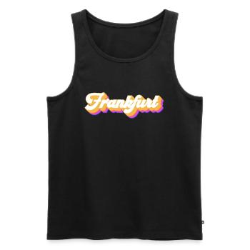 Frankfurterin Frankfurter Frankfurt - Männer Premium Bio Tank Top - Schwarz - Vorne - AI Model Male 178 light (178cm)