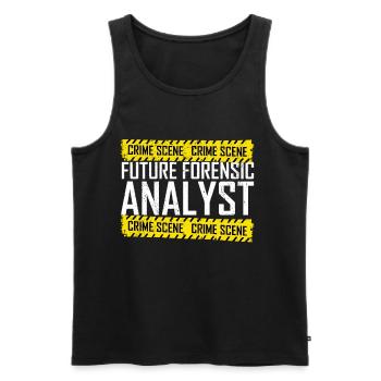 Forensics Forensic Scientist Forensic Science - Men's Premium Organic Tank Top - black - Front - AI Model Male 178 light (178cm)
