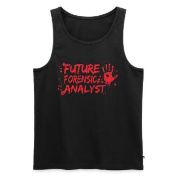 Forensics Forensic Scientist Forensic Science - Men's Premium Organic Tank Top - black - Front - AI Model Male 178 light (178cm)