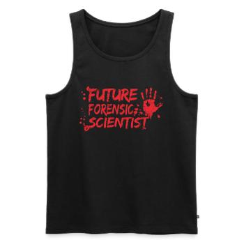 Forensics Forensic Scientist Forensic Science - Men's Premium Organic Tank Top - black - Front - AI Model Male 178 light (178cm)