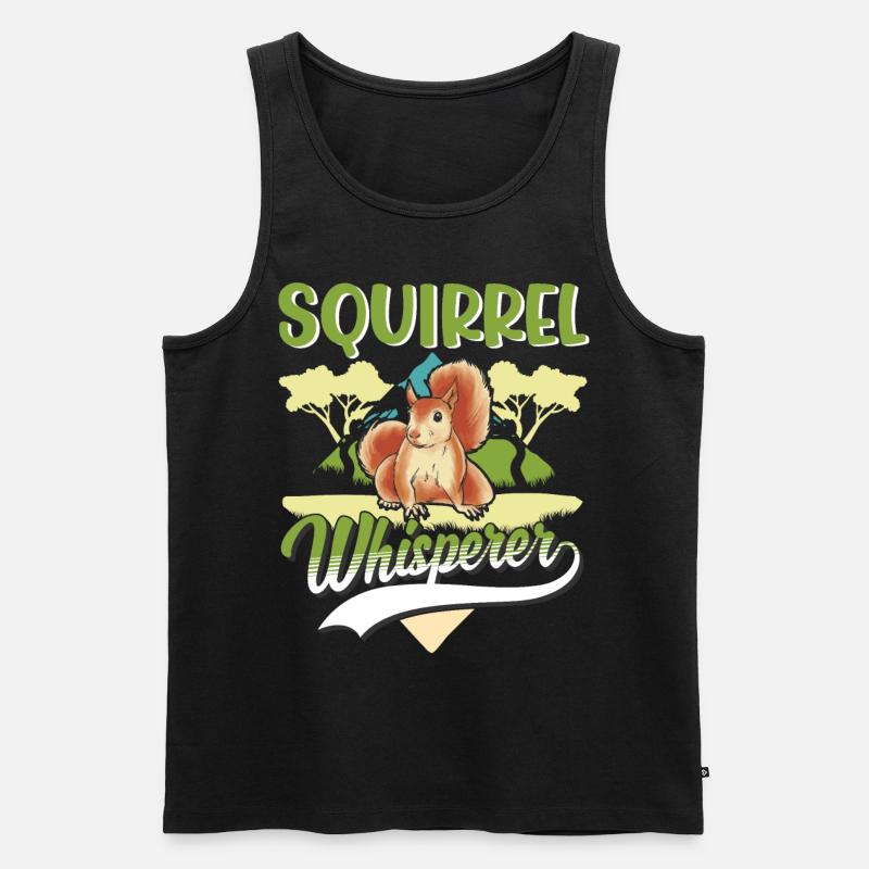Squirrel Whisperer - Men's Premium Organic Tank Top - black