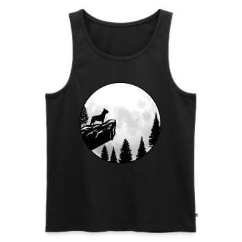 Bouledogue français - Débardeur bio Premium Homme - noir - Devant - Michal (187cm)