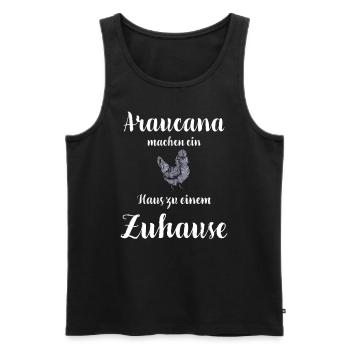 Araucana Hühner I Hühnerrasse Huhn Motiv für - Männer Premium Bio Tank Top - Schwarz - Vorne - Michal (187cm)