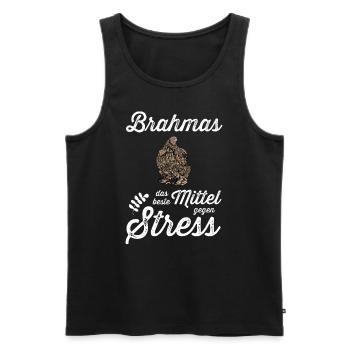 Brahma Hühner I Chicken Geflügel Motiv für - Männer Premium Bio Tank Top - Schwarz - Vorne - Michal (187cm)