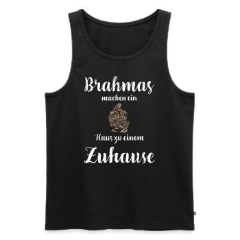 Brahma Hühner I Chicken Geflügel Motiv für - Männer Premium Bio Tank Top - Schwarz - Vorne - Michal (187cm)