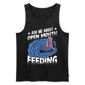 Whale Watching Whale Watching Orca Blue Whale - Men's Premium Organic Tank Top - black - Front - AI Model Male 178 light (178cm)
