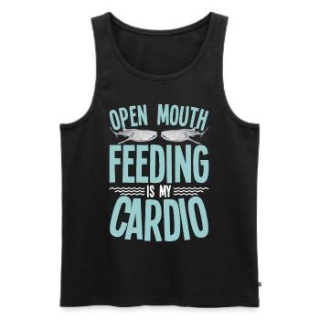 Whale Watching Whale Watching Orca Blue Whale - Men's Premium Organic Tank Top - black - Front - AI Model Male 178 light (178cm)