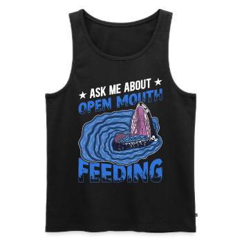 Whale Watching Whale Watching Orca Blue Whale - Men's Premium Organic Tank Top - black - Front - AI Model Male 178 light (178cm)