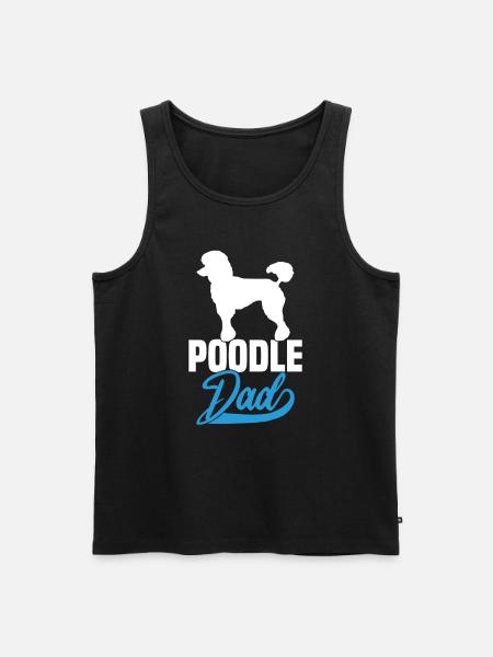 Poodle Dad - Men's Premium Organic Tank Top - black