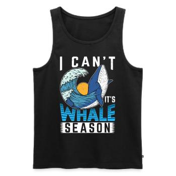 Whale Watching Whale Watching Orca Blue Whale - Men's Premium Organic Tank Top - black - Front - AI Model Male 178 light (178cm)