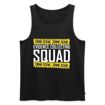 Forensics Forensic Scientist Forensic Science - Men's Premium Organic Tank Top - black - Front - AI Model Male 178 light (178cm)