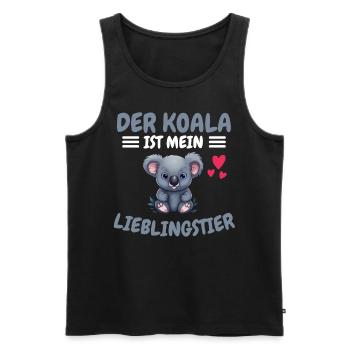 Lieblingstier Zoo Tier Geschenk Australien Koala - Männer Premium Bio Tank Top - Schwarz - Vorne - AI Model Male 178 light (178cm)