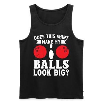 Bowling Balls - Funny Bowler - Männer Premium Bio Tank Top - Schwarz - Vorne - Michal (187cm)