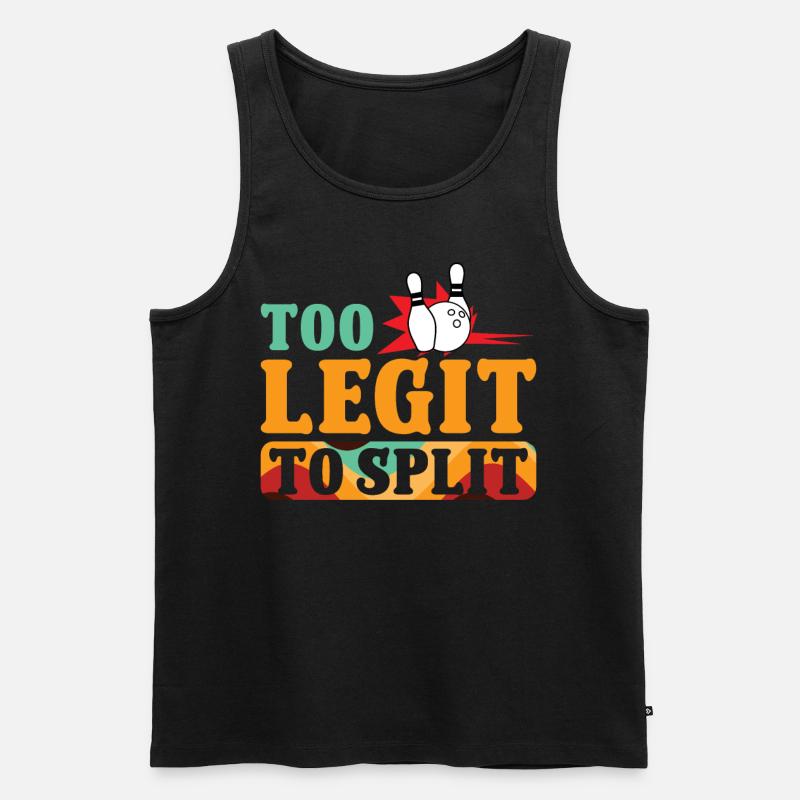 Perfect Bowling player Design - Männer Premium Bio Tank Top - Schwarz