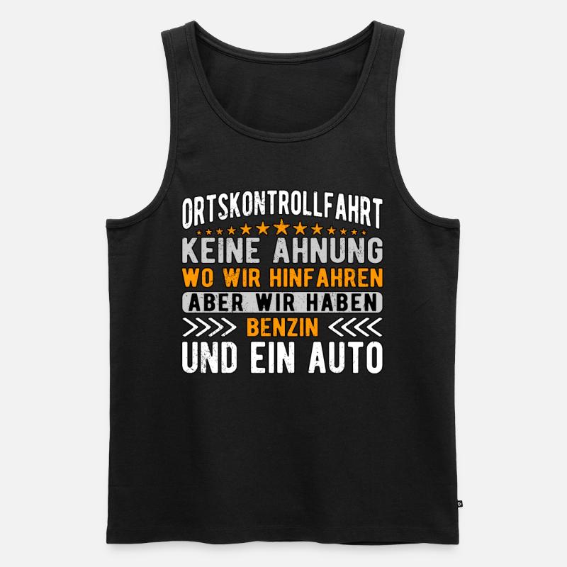 OKF Ortskontrollfahrt - Männer Premium Bio Tank Top - Schwarz