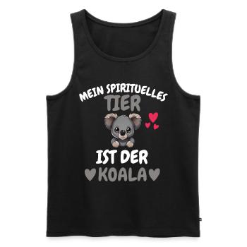 Australien Tier Geschenk Tierliebhaber Koala - Männer Premium Bio Tank Top - Schwarz - Vorne - AI Model Male 178 light (178cm)