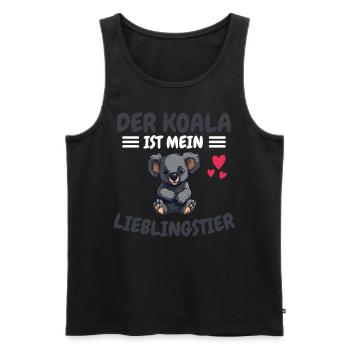 Lieblingstier Zoo Tier Geschenk Australien Koala - Männer Premium Bio Tank Top - Schwarz - Vorne - AI Model Male 178 light (178cm)