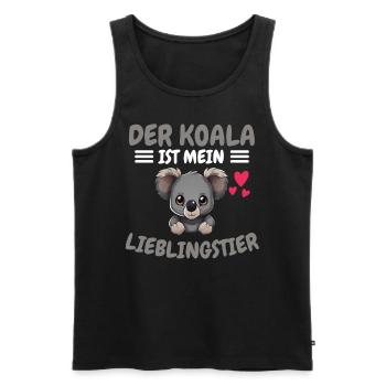 Lieblingstier Zoo Tier Geschenk Australien Koala - Männer Premium Bio Tank Top - Schwarz - Vorne - AI Model Male 178 light (178cm)