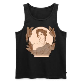 Divinité européenne Vénus Déesse romaine Mytholo antique - Débardeur bio Premium Homme - noir - Devant - Michal (187cm)