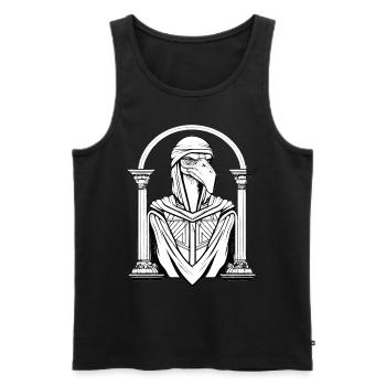 Egyptian God Thoth Ibis Head Ancient Mythology - Men's Premium Organic Tank Top - black - Front - AI Model Male 178 light (178cm)