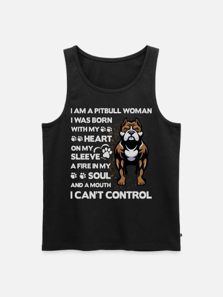 Pitbull Funny Saying - Men's Premium Organic Tank Top - black