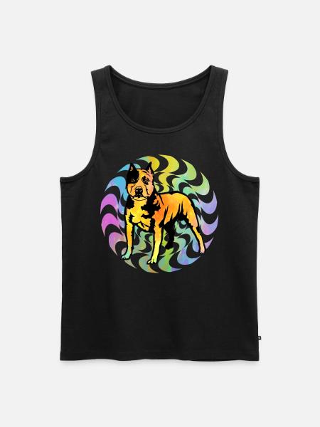 Pitbull Retro - Men's Premium Organic Tank Top - black
