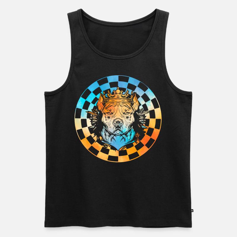 Pitbull - Männer Premium Bio Tank Top - Schwarz