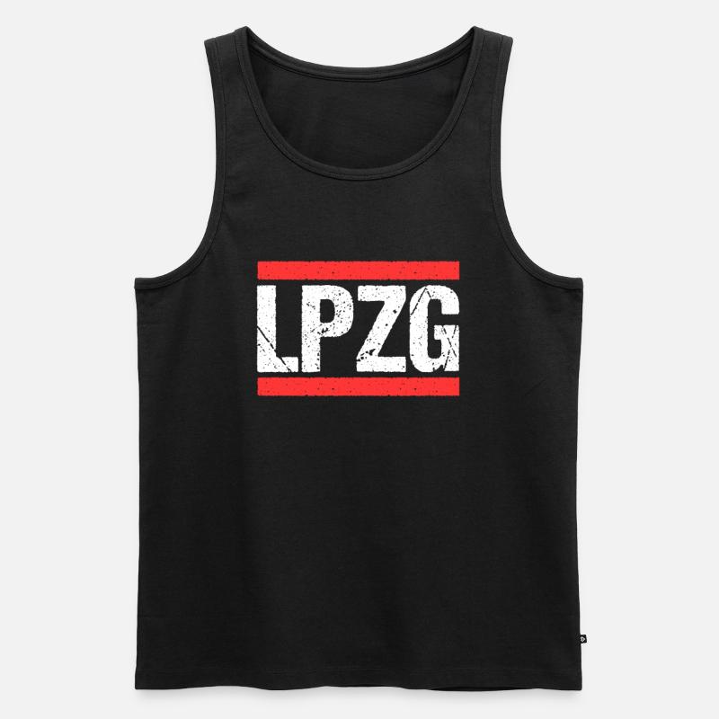 Leipzigerin Leipziger Leipzig - Männer Premium Bio Tank Top - Schwarz
