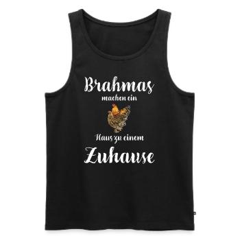 Brahma Hühner I Chicken Geflügel Motiv für - Männer Premium Bio Tank Top - Schwarz - Vorne - Michal (187cm)