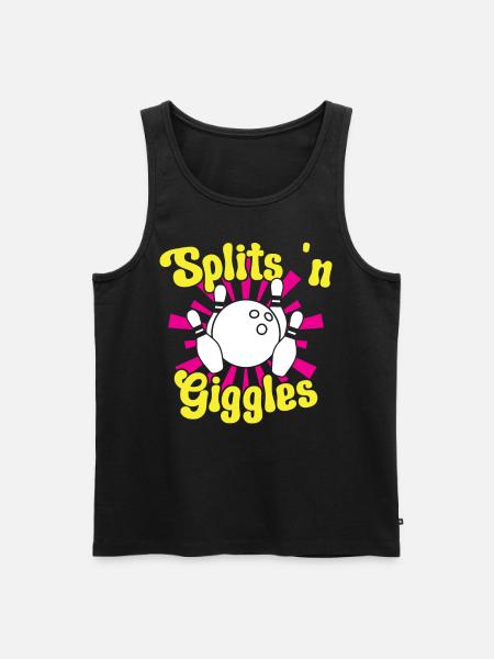 Splitsn giggles - Men's Premium Organic Tank Top - black