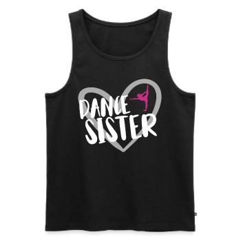 Dancing for dancers - Men's Premium Organic Tank Top - black - Front - Michal (187cm)