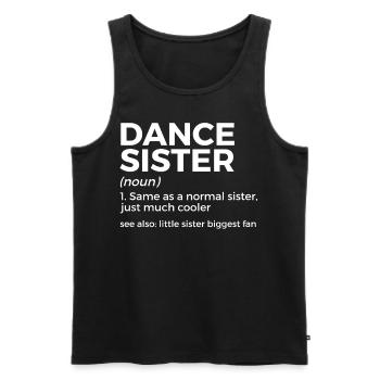 Dancing for dancers - Men's Premium Organic Tank Top - black - Front - Michal (187cm)