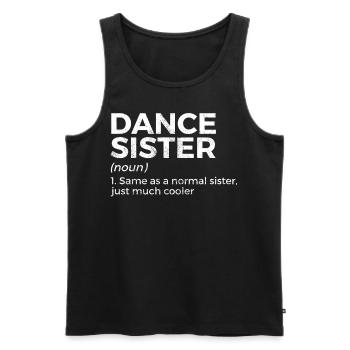 Dancing for dancers - Men's Premium Organic Tank Top - black - Front - Michal (187cm)