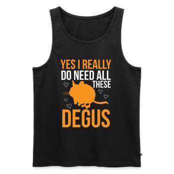 Need this degus rodent upsetting rat - Men's Premium Organic Tank Top - black - Front - AI Model Male 178 light (178cm)
