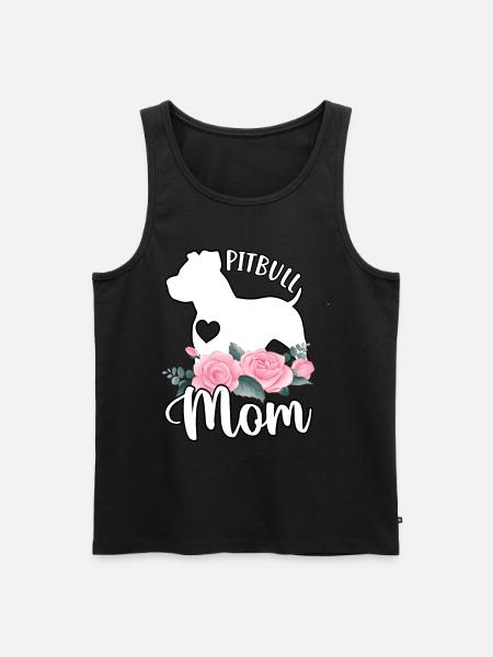 Pitbull Mom - Men's Premium Organic Tank Top - black