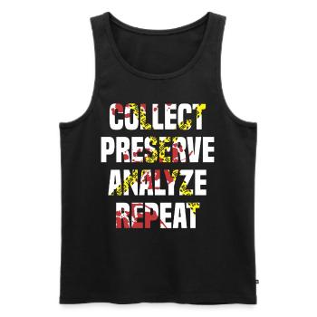 Forensic Scientist Forensic Forensic Science - Men's Premium Organic Tank Top - black - Front - AI Model Male 178 light (178cm)