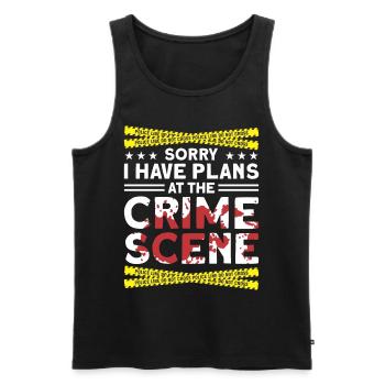 Forensic Scientist Forensic Forensic Science - Men's Premium Organic Tank Top - black - Front - AI Model Male 178 light (178cm)