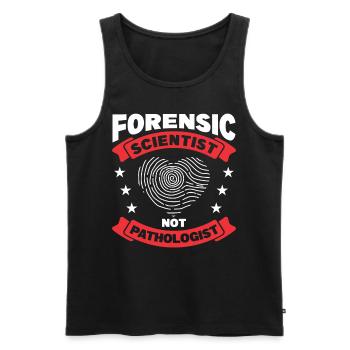Forensic Scientist Forensic Forensic Science - Men's Premium Organic Tank Top - black - Front - AI Model Male 178 light (178cm)