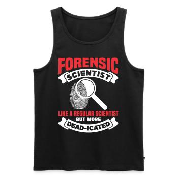 Forensic Scientist Forensic Forensic Science - Men's Premium Organic Tank Top - black - Front - AI Model Male 178 light (178cm)