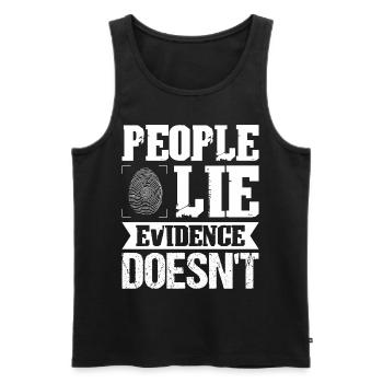 Forensic Scientist Forensic Forensic Science - Men's Premium Organic Tank Top - black - Front - AI Model Male 178 light (178cm)