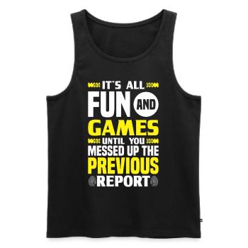 Forensic Scientist Forensic Forensic Science - Men's Premium Organic Tank Top - black - Front - AI Model Male 178 light (178cm)