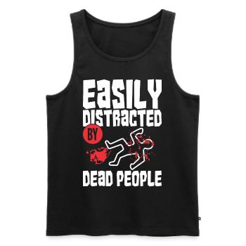 Forensic Scientist Forensic Forensic Science - Men's Premium Organic Tank Top - black - Front - AI Model Male 178 light (178cm)