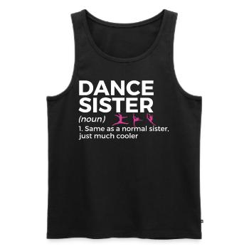 Dancing for dancers - Men's Premium Organic Tank Top - black - Front - Michal (187cm)