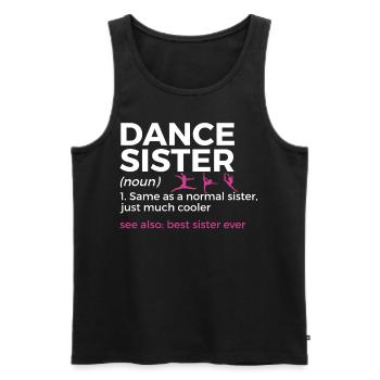 Dancing for dancers - Men's Premium Organic Tank Top - black - Front - Michal (187cm)