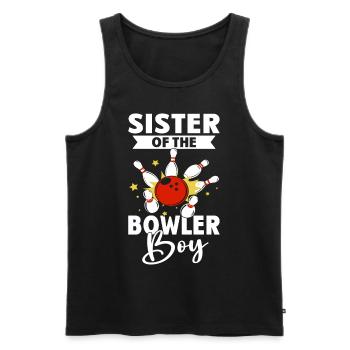 Sister of the Bowler Boy - Männer Premium Bio Tank Top - Schwarz - Vorne - AI Model Male 178 light (178cm)