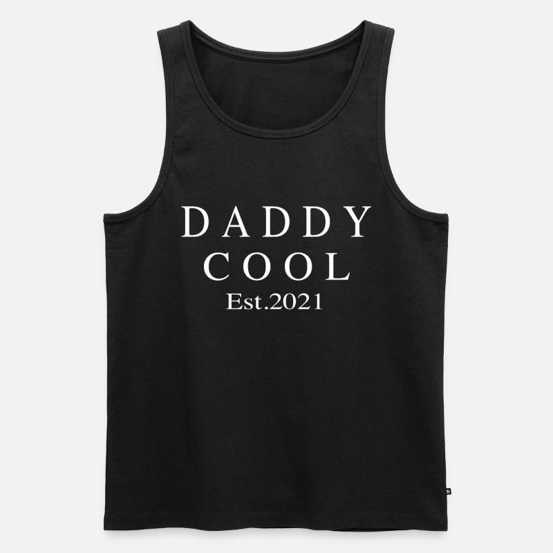 Daddy Cool est 2021 - Men's Premium Organic Tank Top - black